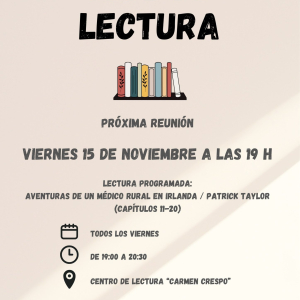 Club de lectura, viernes 15 de noviembre